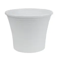 Pflanztopf Irys Plastik Ø22cm Weiß