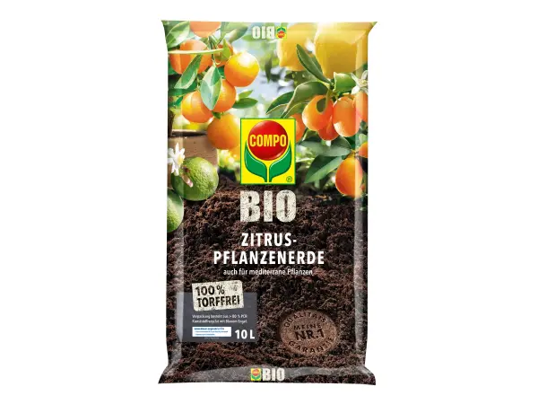 Compo Bio Zitruspflanzenerde torffrei, 10 Liter