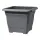 Scheurich Pflanzgefäß Nora 33 cm x 33 cm Metallic Grau