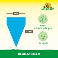 Neudorff Blau-Sticker Insektenfalle, 10 Stück