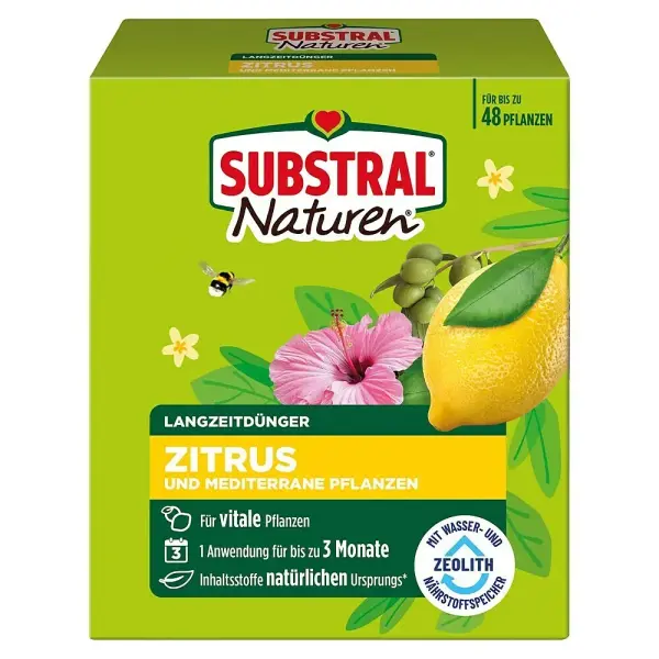 Substral Naturen Langzeitdünger Zitrus & mediterrane Pflanzen, 1,2 kg