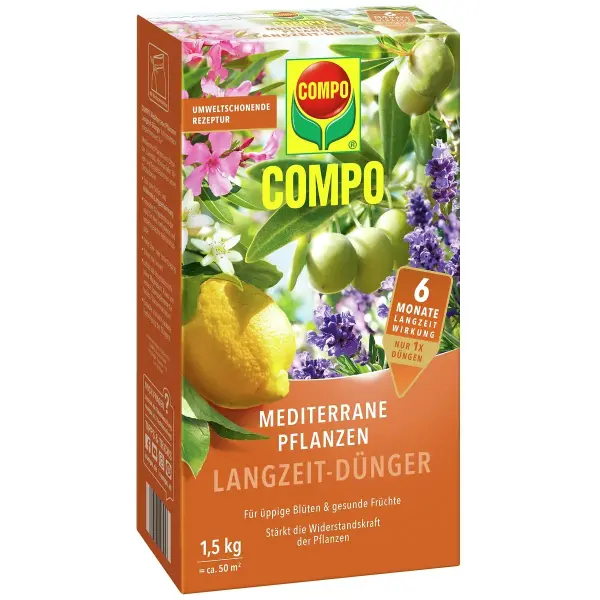 Compo Mediterrane Pflanzen Langzeit-Dünger, 1,5 kg