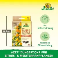 Neudorff Azet DüngeSticks für Zitrus- & Mediterranpflanzen, 40 Sticks