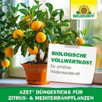 Neudorff Azet DüngeSticks für Zitrus- & Mediterranpflanzen, 40 Sticks